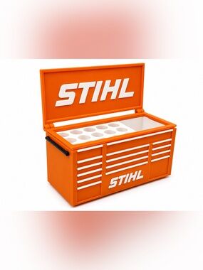 Stihl Mini Toolbox Pen And Trinket Holder Desk Top Organizer